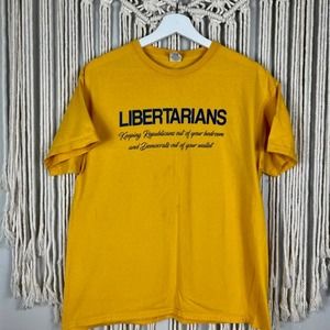 Vintage LIBERTARIANS Gildan T-shirt